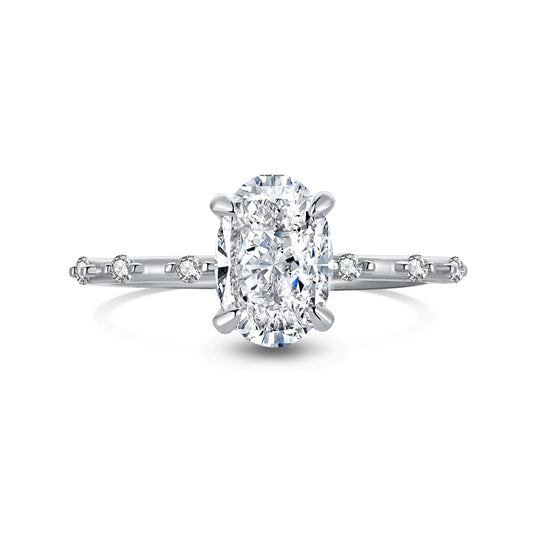 Oval white ring