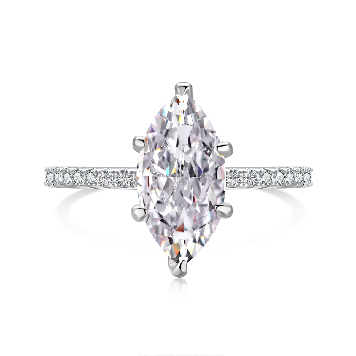 Marquise White Ring