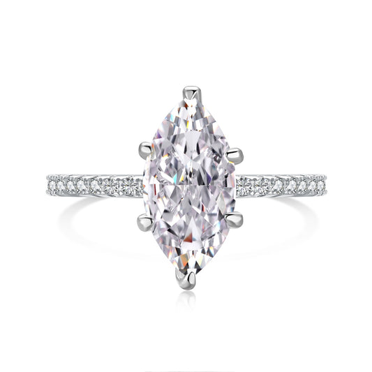 Marquise White Ring
