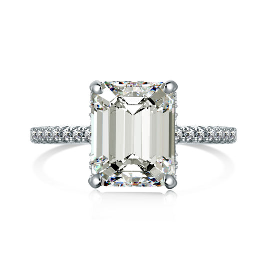 Emerald White Ring