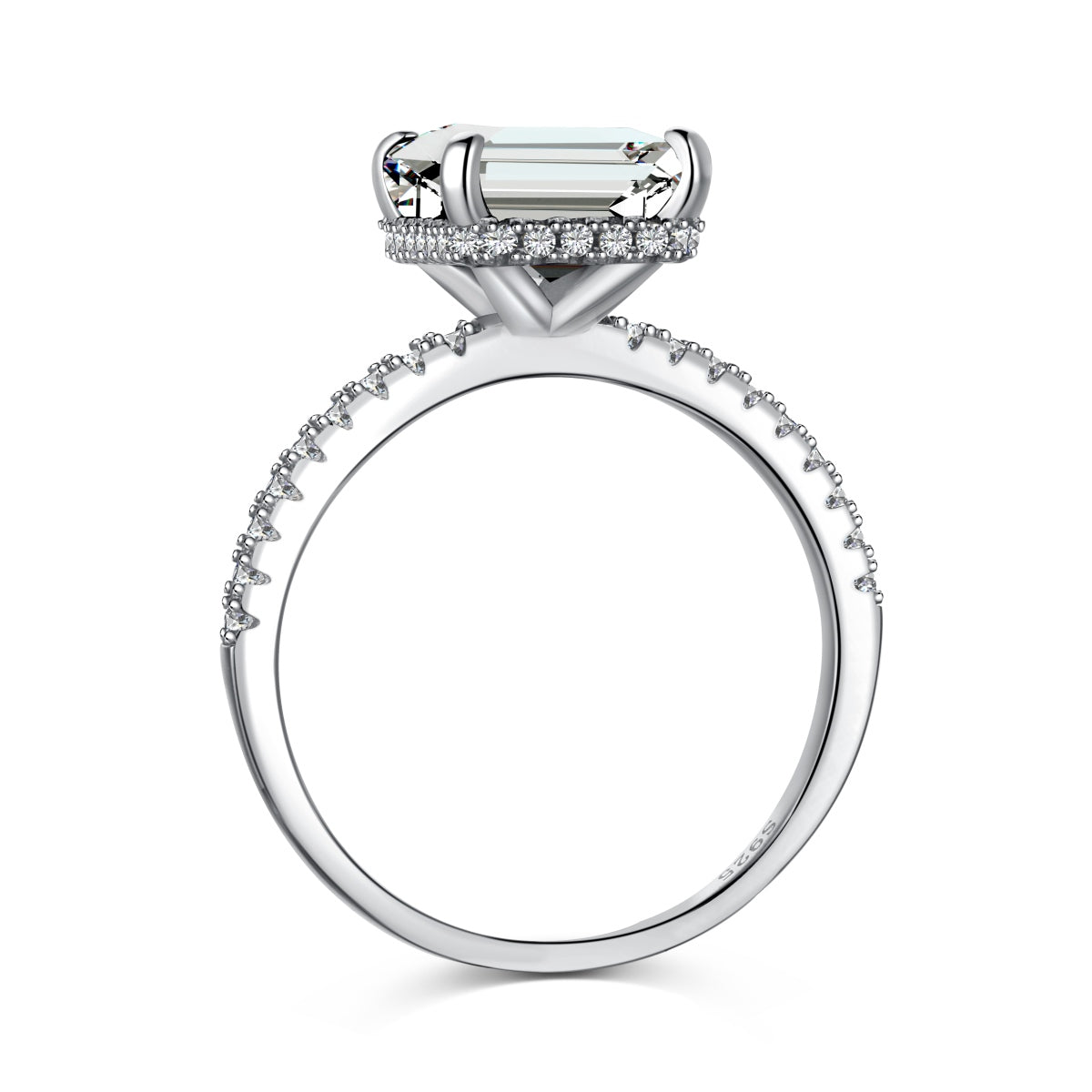 Emerald White Ring