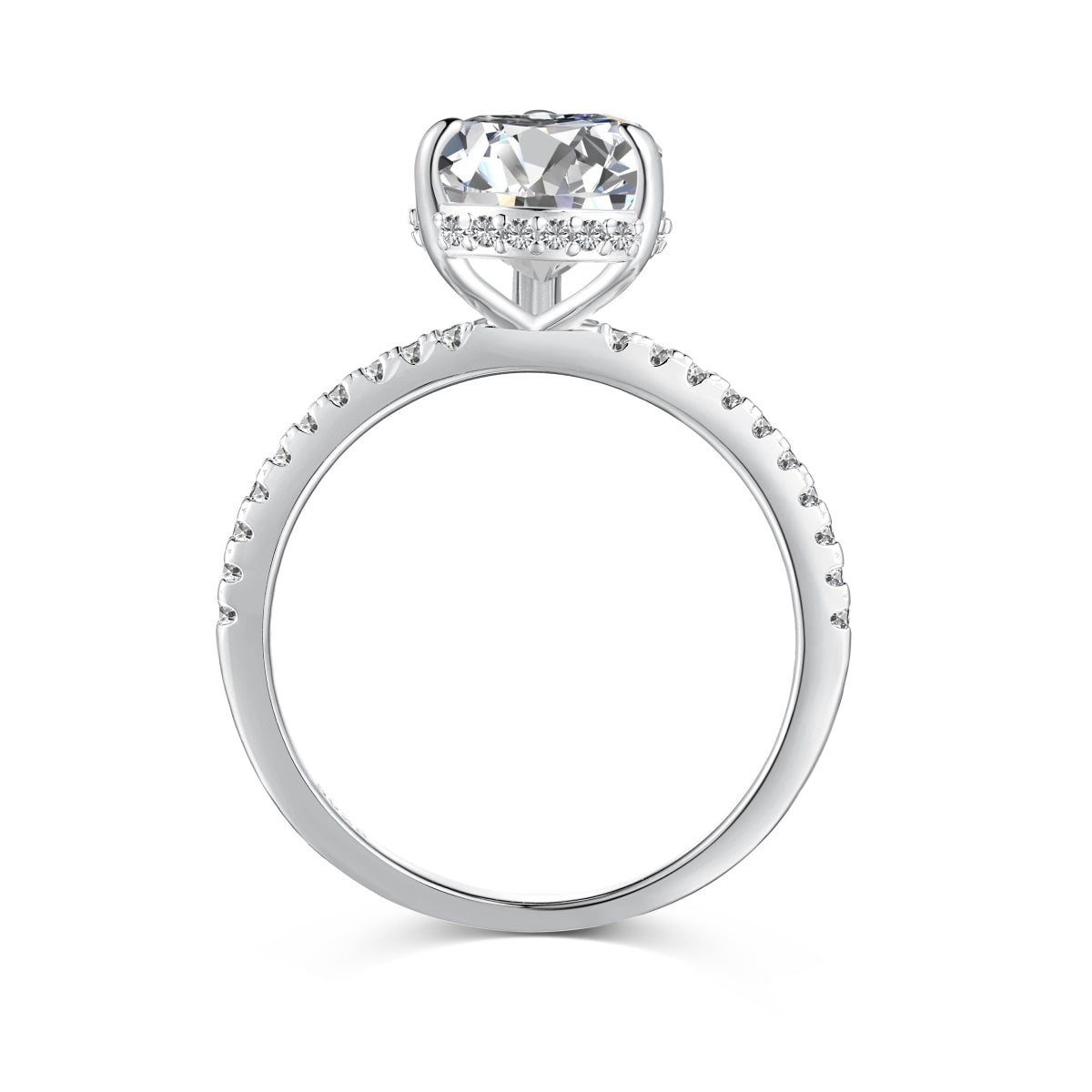 Pear Cut White Ring