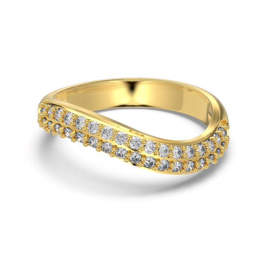 Gold Wave Ring