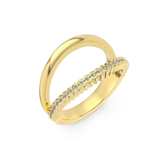Double Line Gold Ring