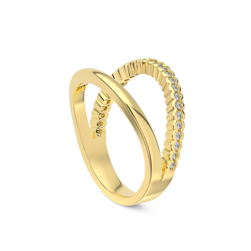 Double Line Gold Ring