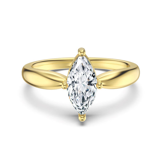 Golden Marquise Ring