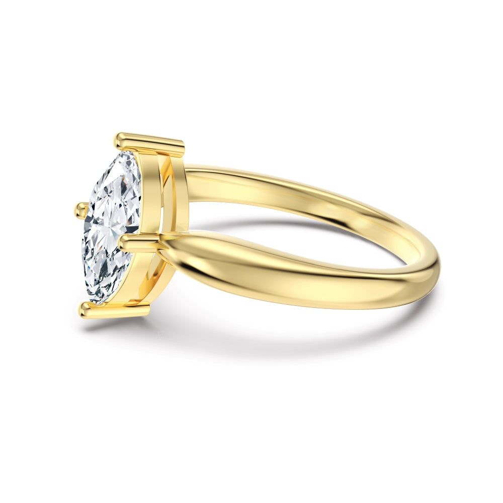 Golden Marquise Ring