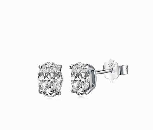Oval Stud Earring