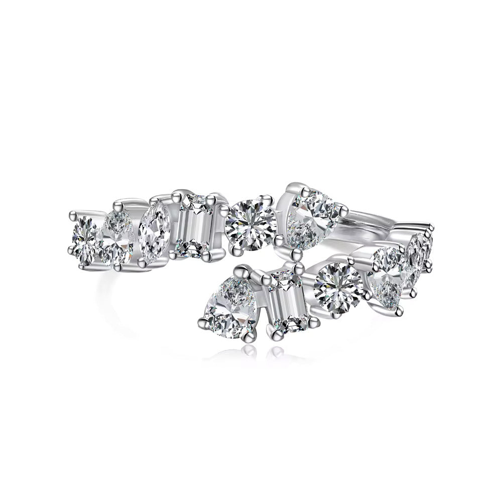 White Free Size Ring