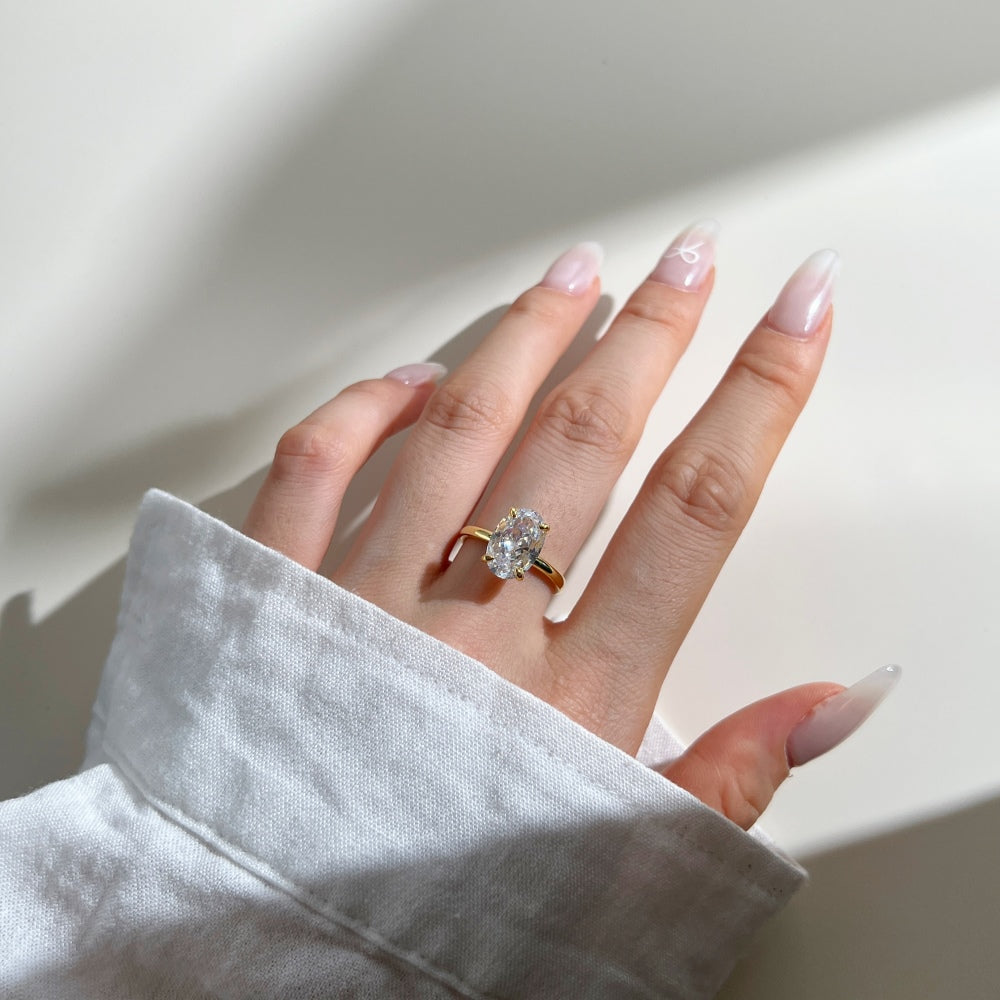 Oval Gold Ring